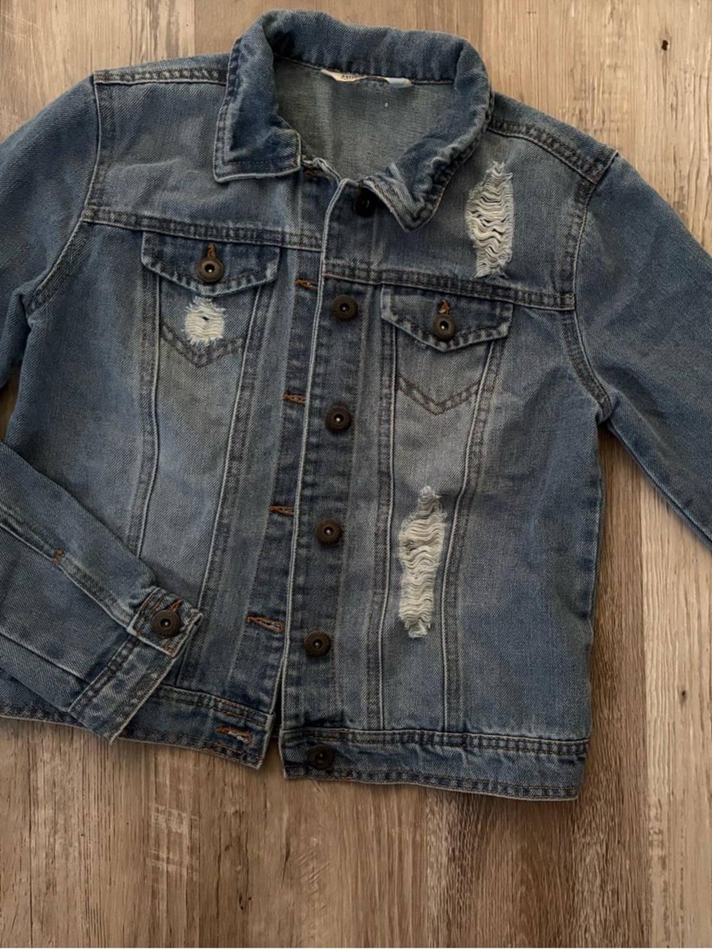 Highway Jeans Light Blue Distressed Kids Denim Jacket